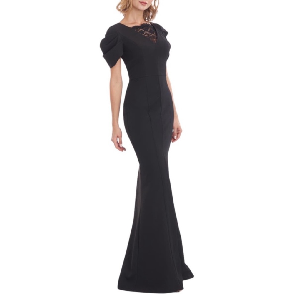 JS COLLECTIONS - Jamila Lace Detail Mermaid Gown Size 12